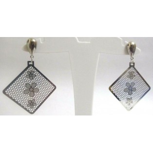 IN A MESH - Push Back Earrings - Drop Long Dangling - Fashion Classy Novelty
